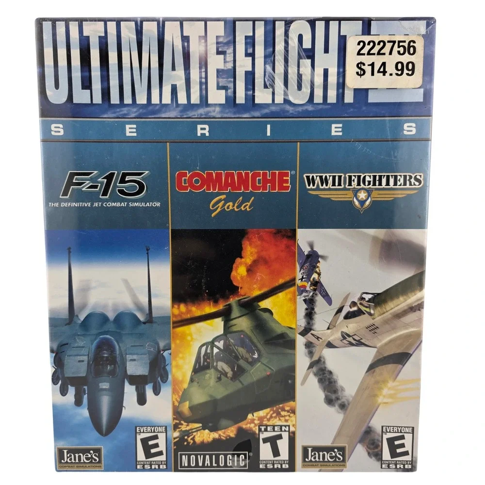 Ultimate Flight Series F-15 Comanche Gold WWII Fighters PC CD-ROM‎ Big Box NOS